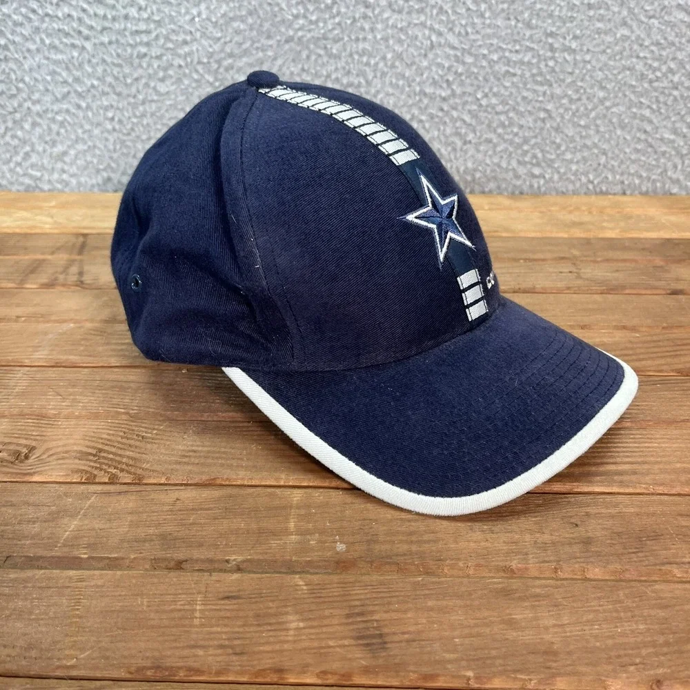 Vintage Dallas Cowboys Hat Adult Blue Strap Back Cap Logo Athletic‎ Football Y2K